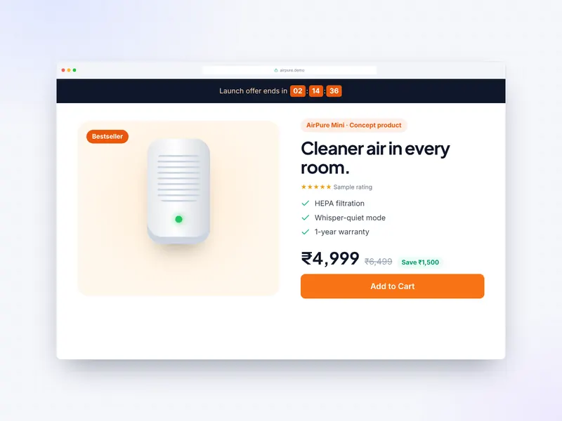 Product Sales Funnel – Concept Design by FirstLineHelp
